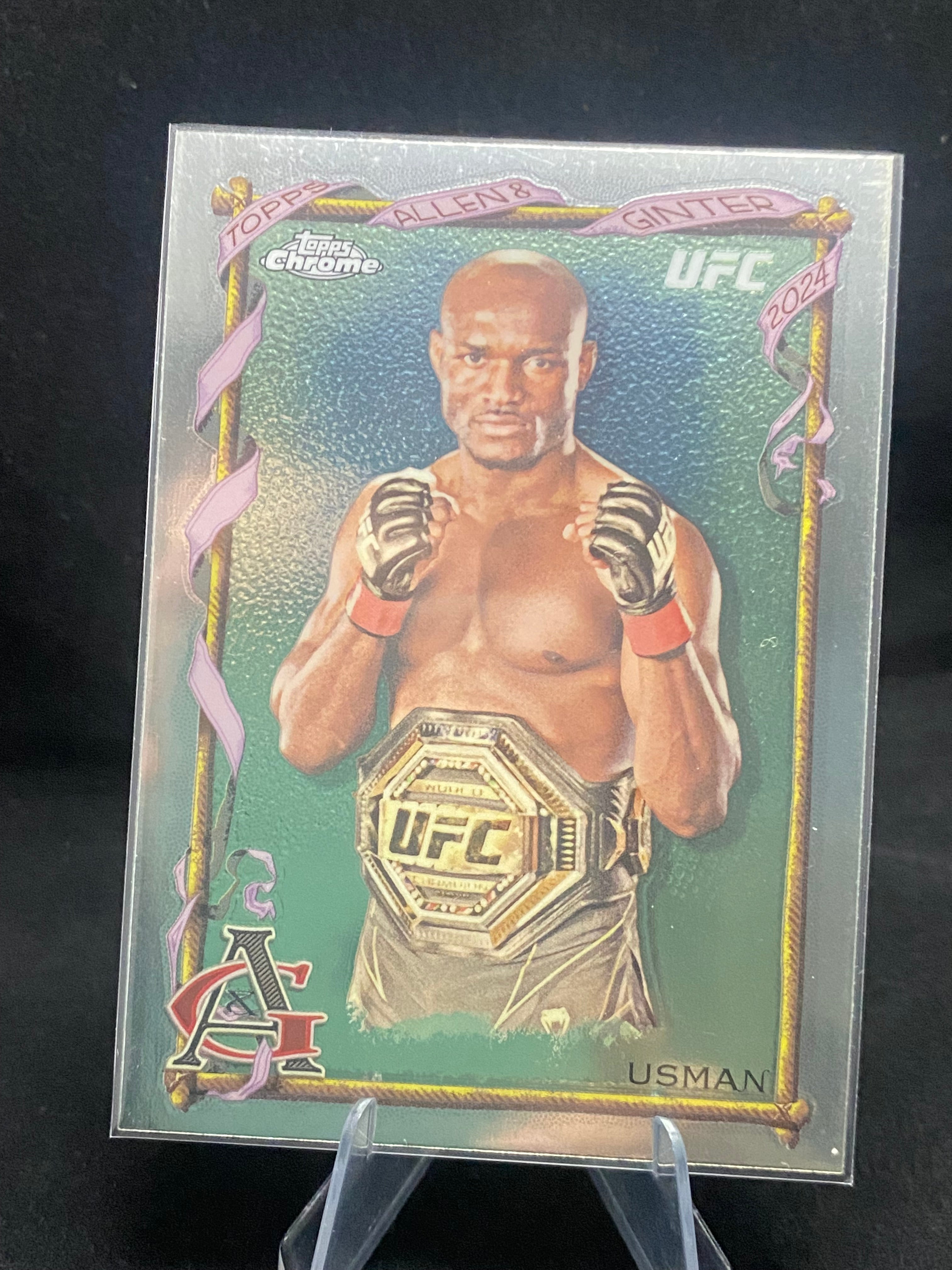 Topps Chrome UFC 2024 - Kamaru Usman - The World's Champions - AAG-27