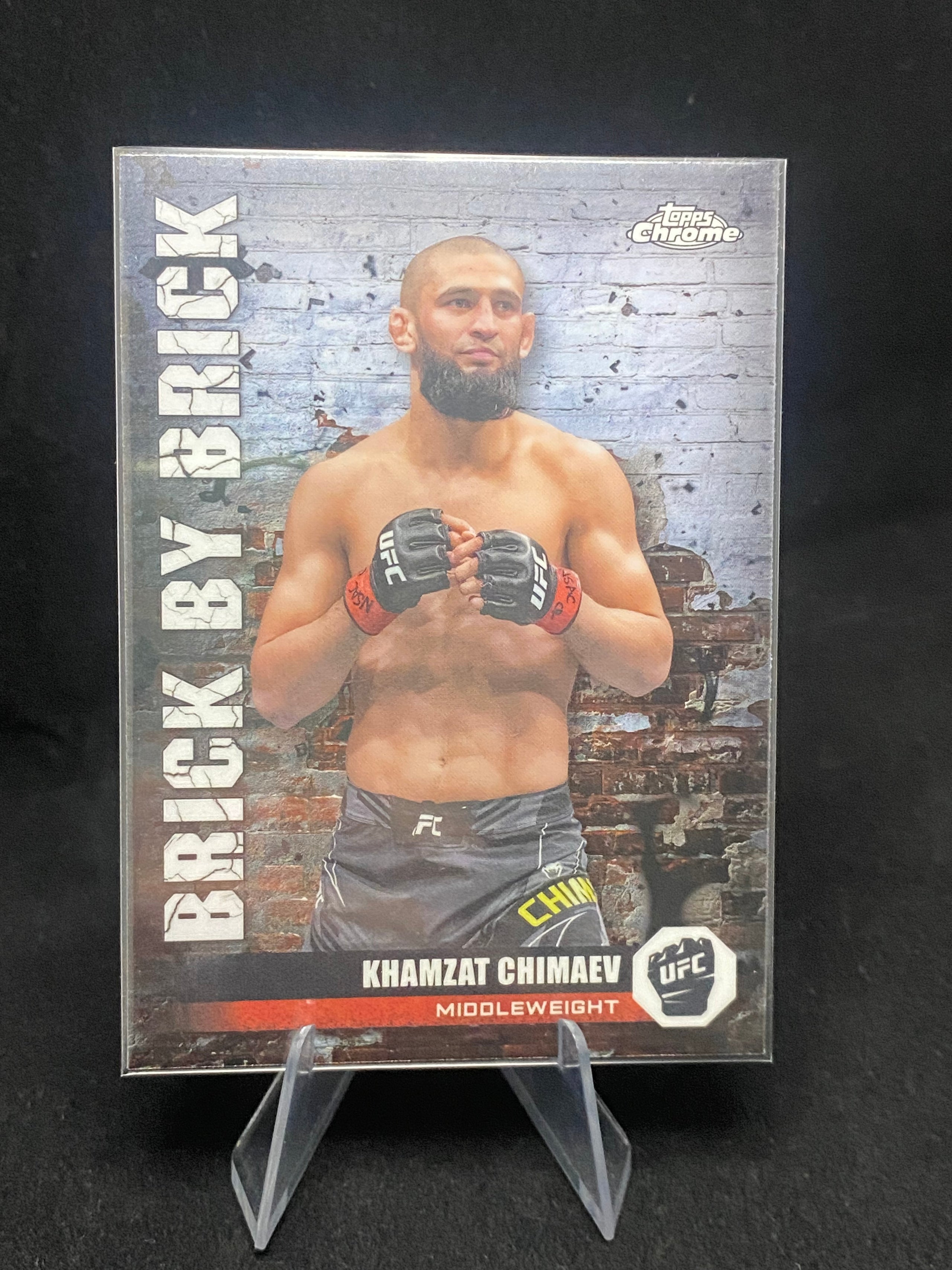 Topps Chrome UFC 2024 - Khamzat Chimaev - Brick By Brick - BYB-16