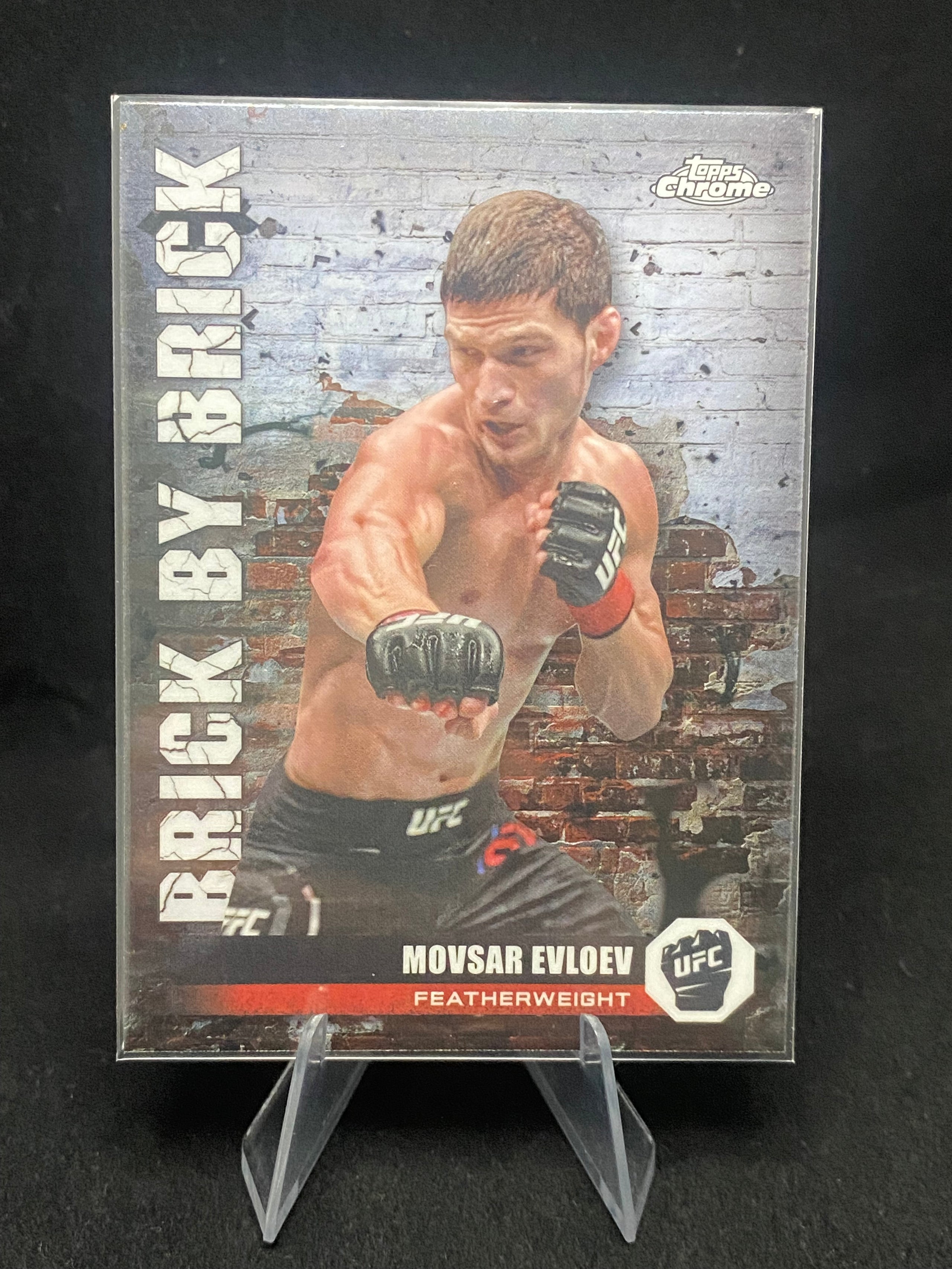Topps Chrome UFC 2024 - Movsar Evloev - Brick By Brick - BYB-8