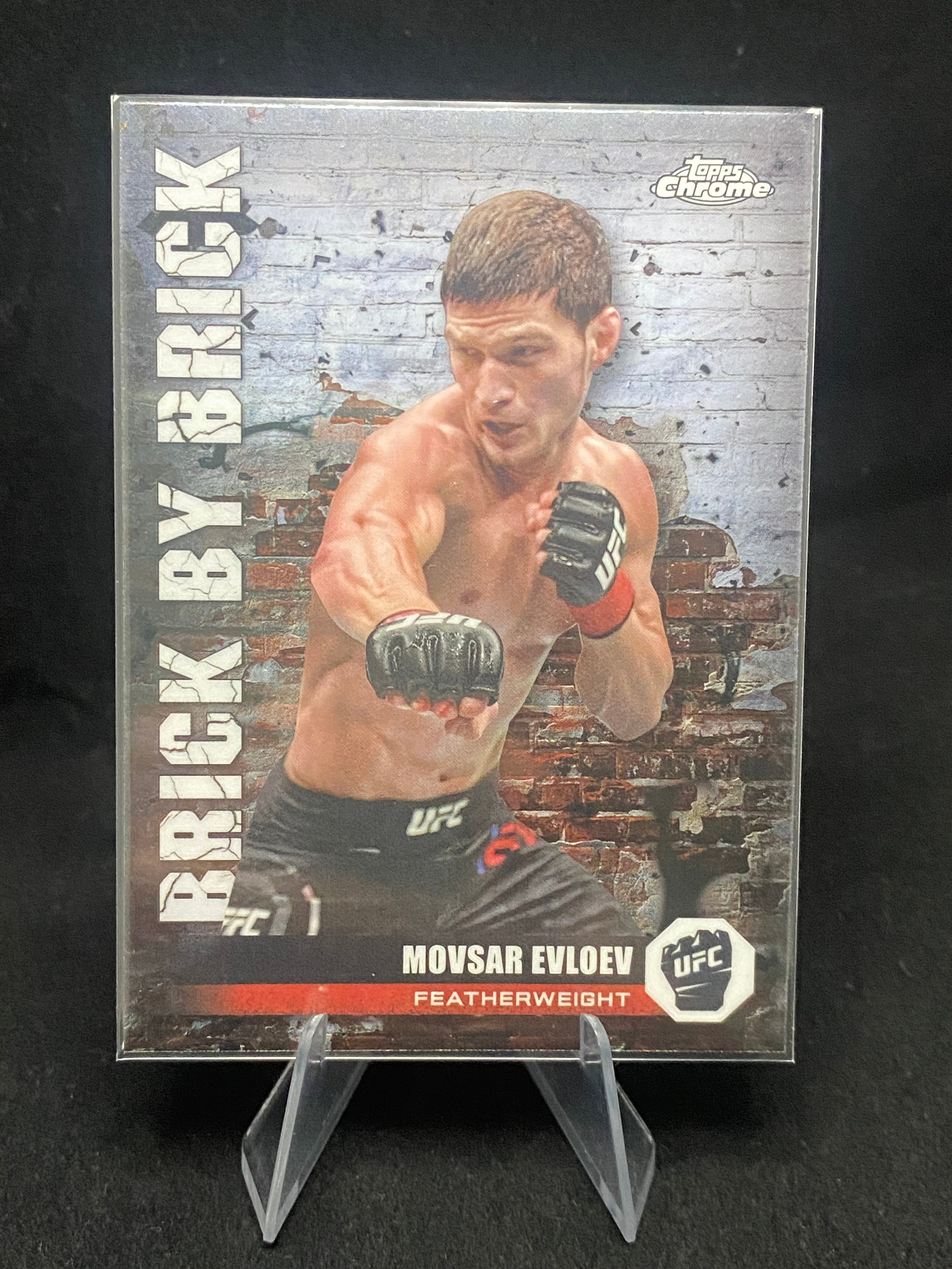 Topps Chrome UFC 2024 - Movsar Evloev - Brick By Brick - BYB-8