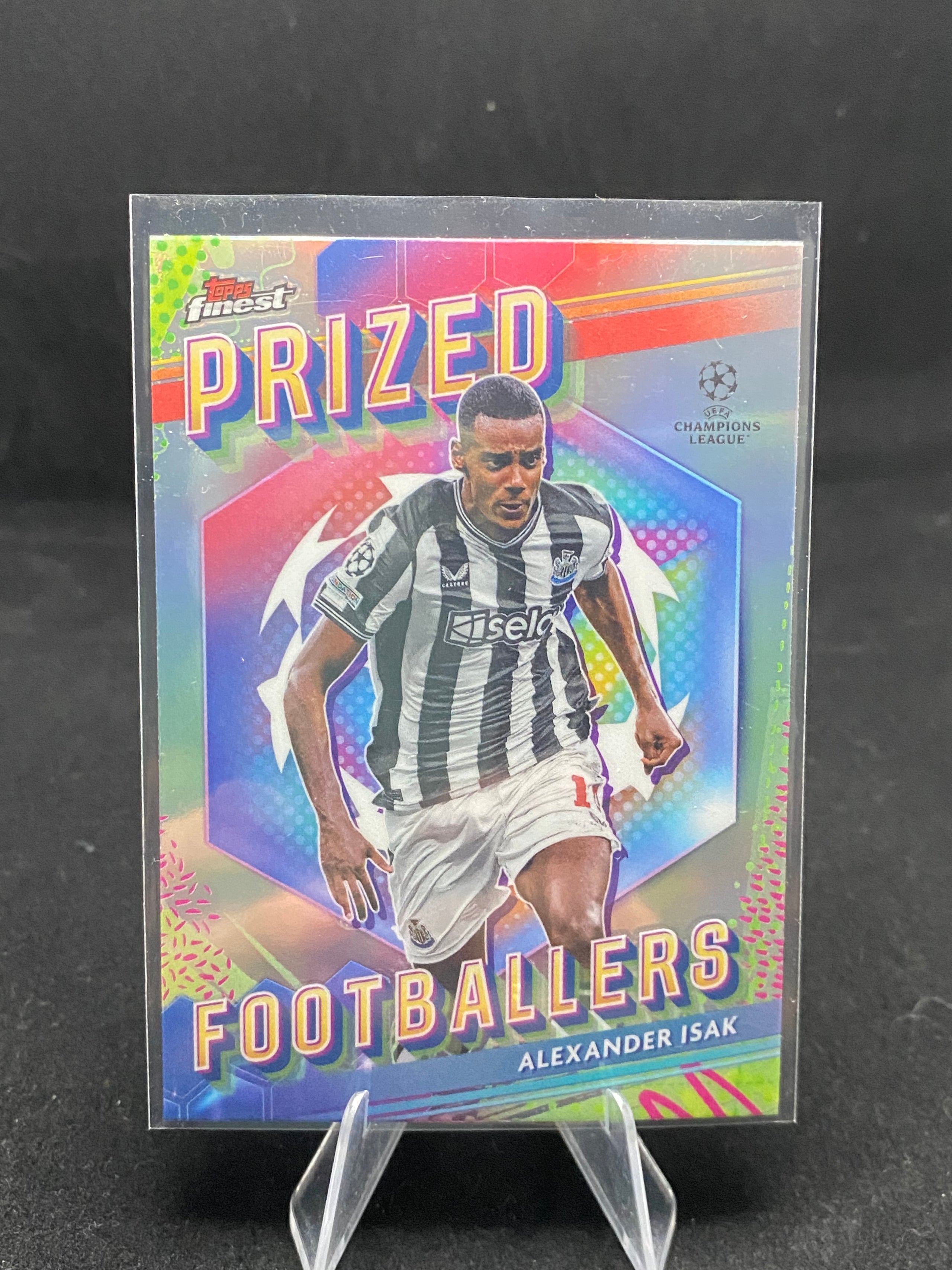 Topps Finest UEFA Champions League 2024 - Alexander Isak - Prized Footballers - PF-14