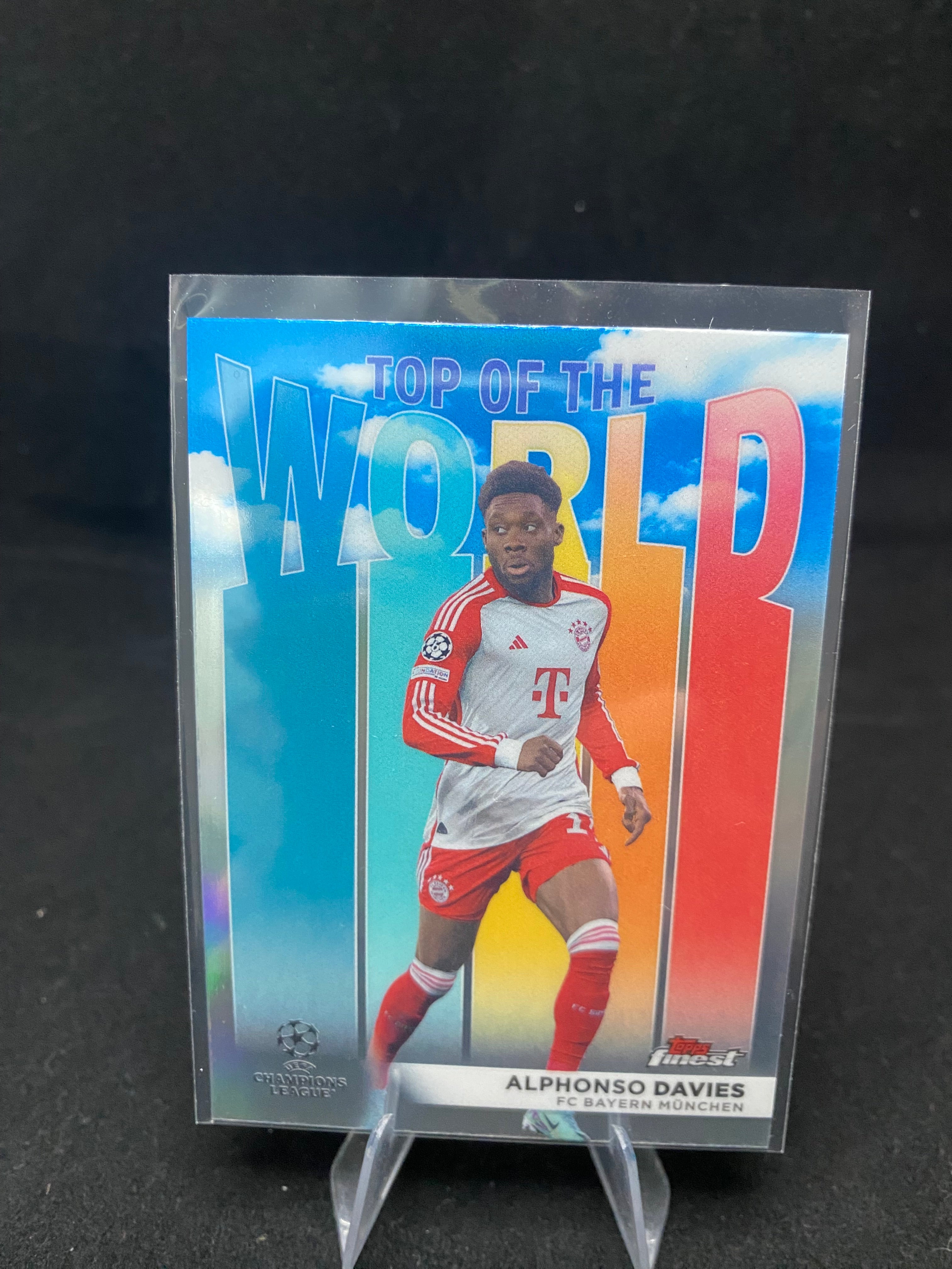Topps Finest UEFA Champions League 2024 - Alphonso Davies - Top of The World - TW-10