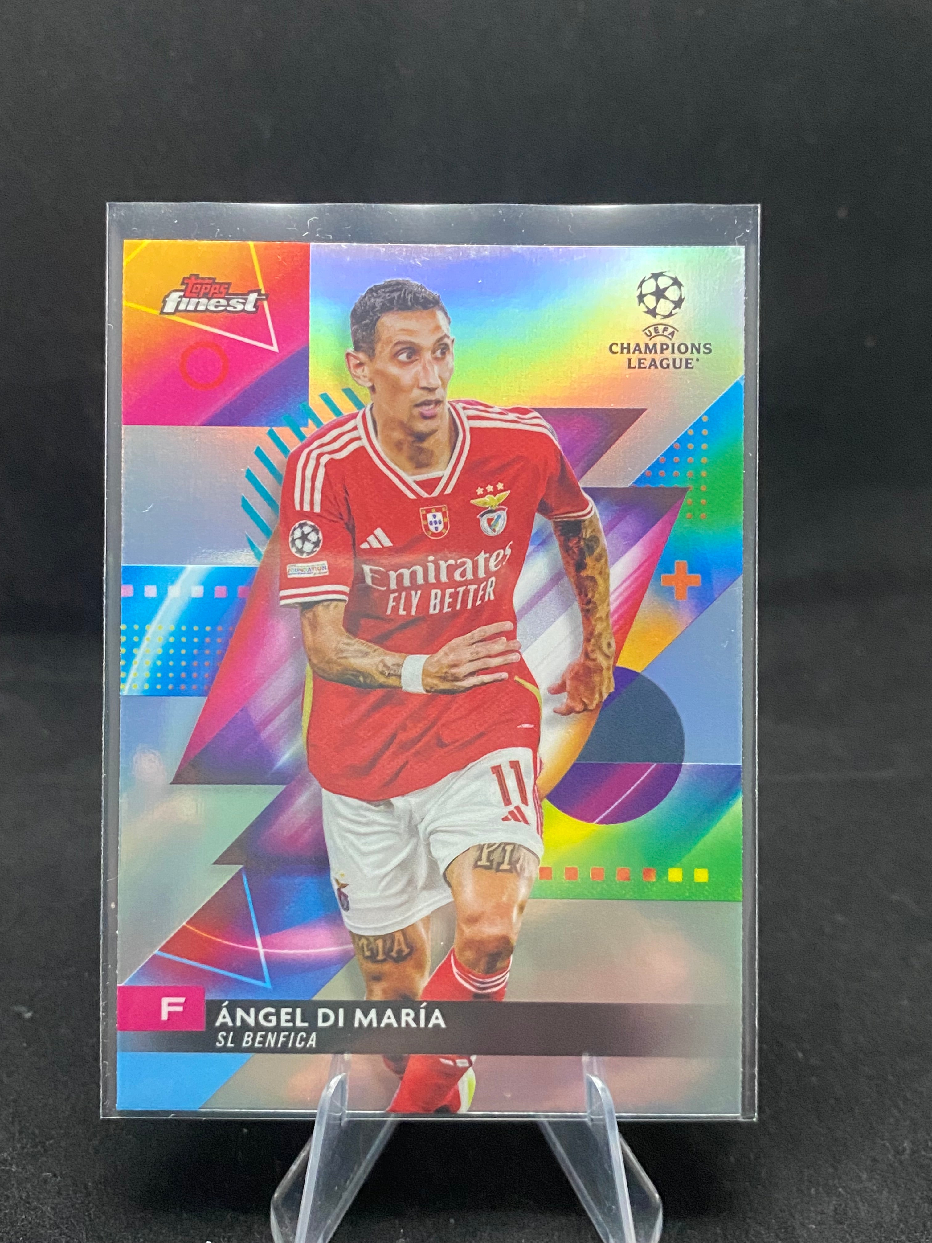 Topps Finest UEFA Champions League 2024 - Angel Di Maria - 120 - Refractor 