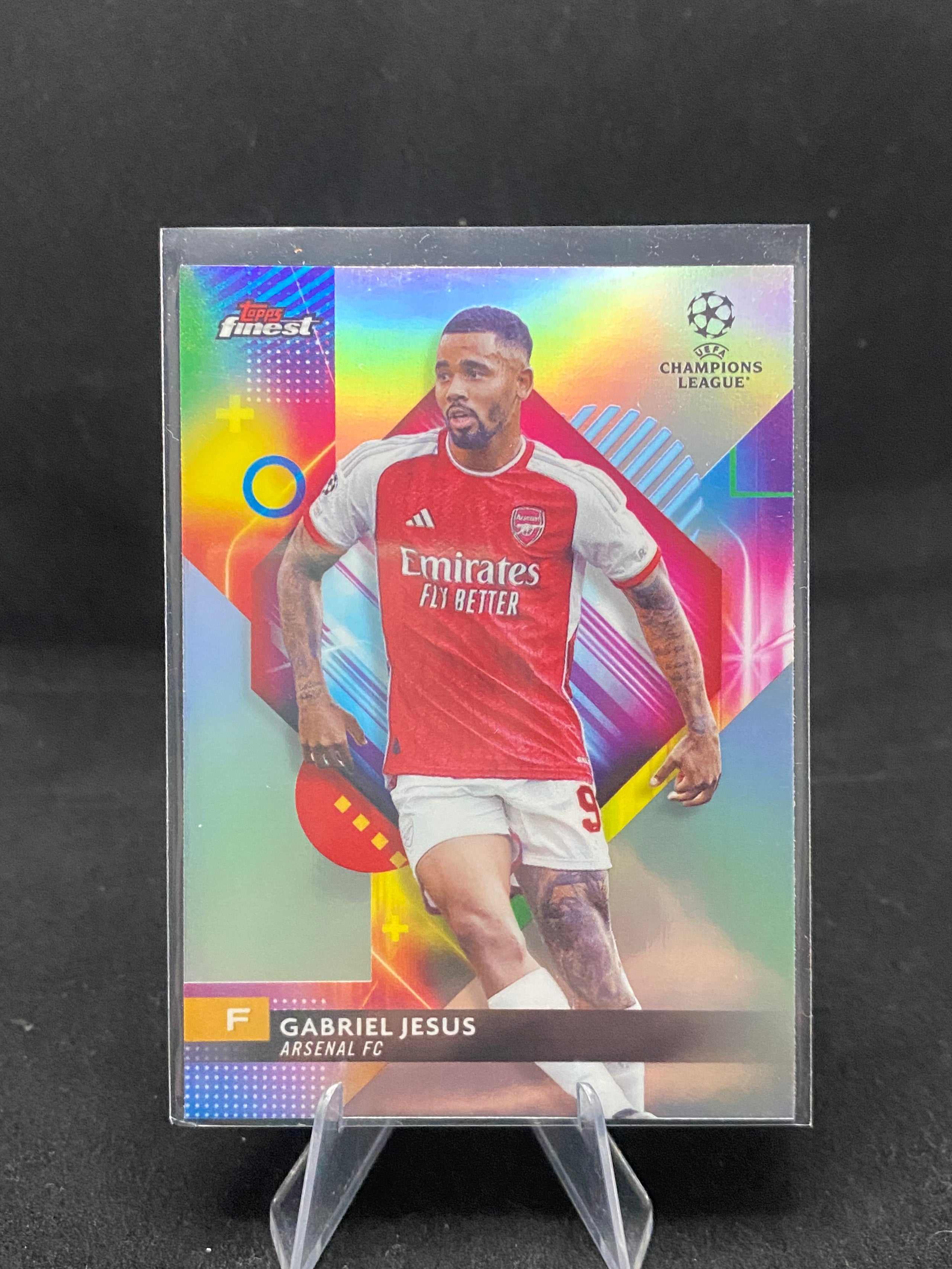 Topps Finest UEFA Champions League 2024 - Gabriel Jesus - 2 - Refractor