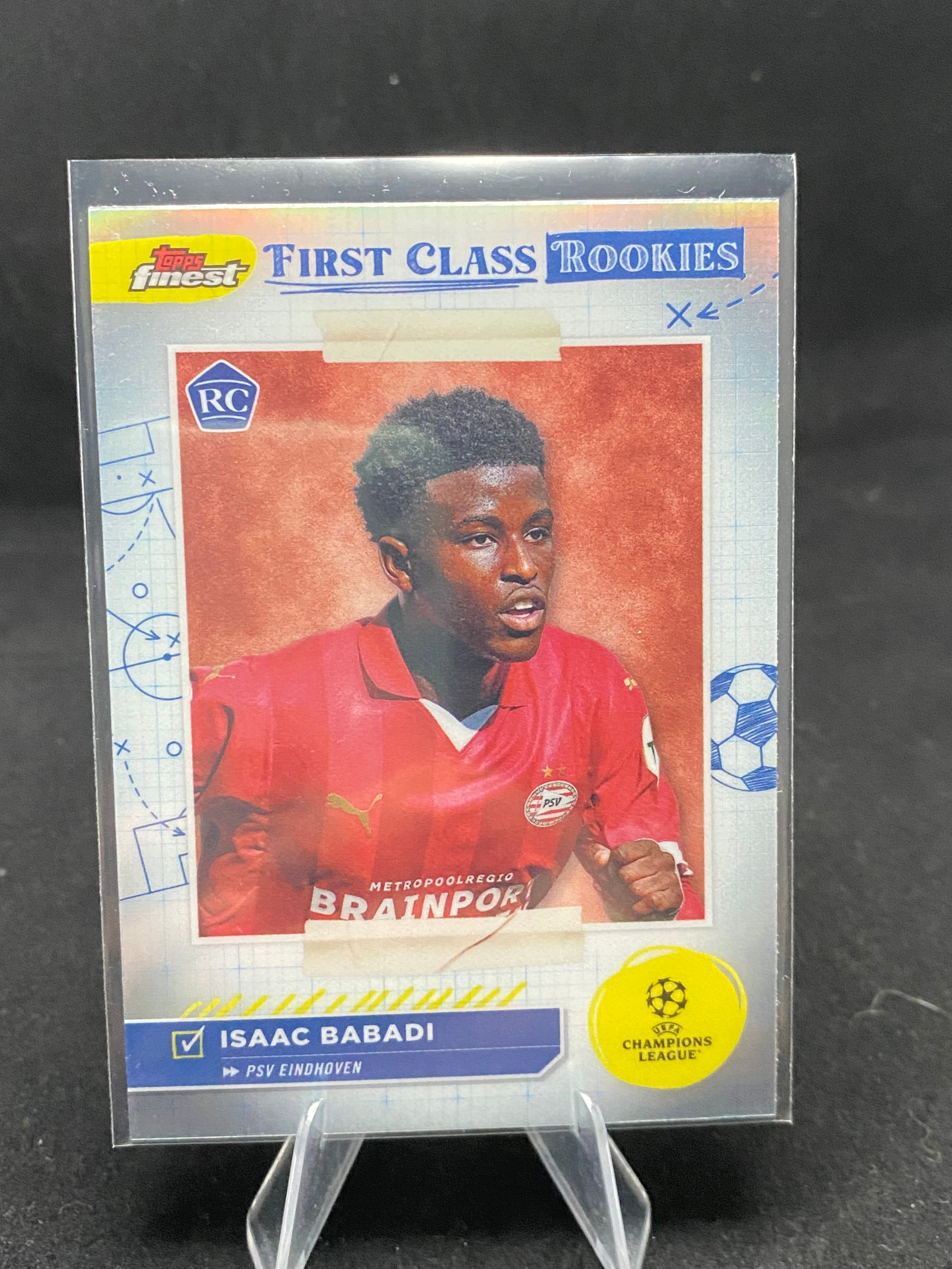 Topps Finest UEFA Champions League 2024 - Isaac Babadi - First Class Rookie - RC - Rookie Card - FR-8