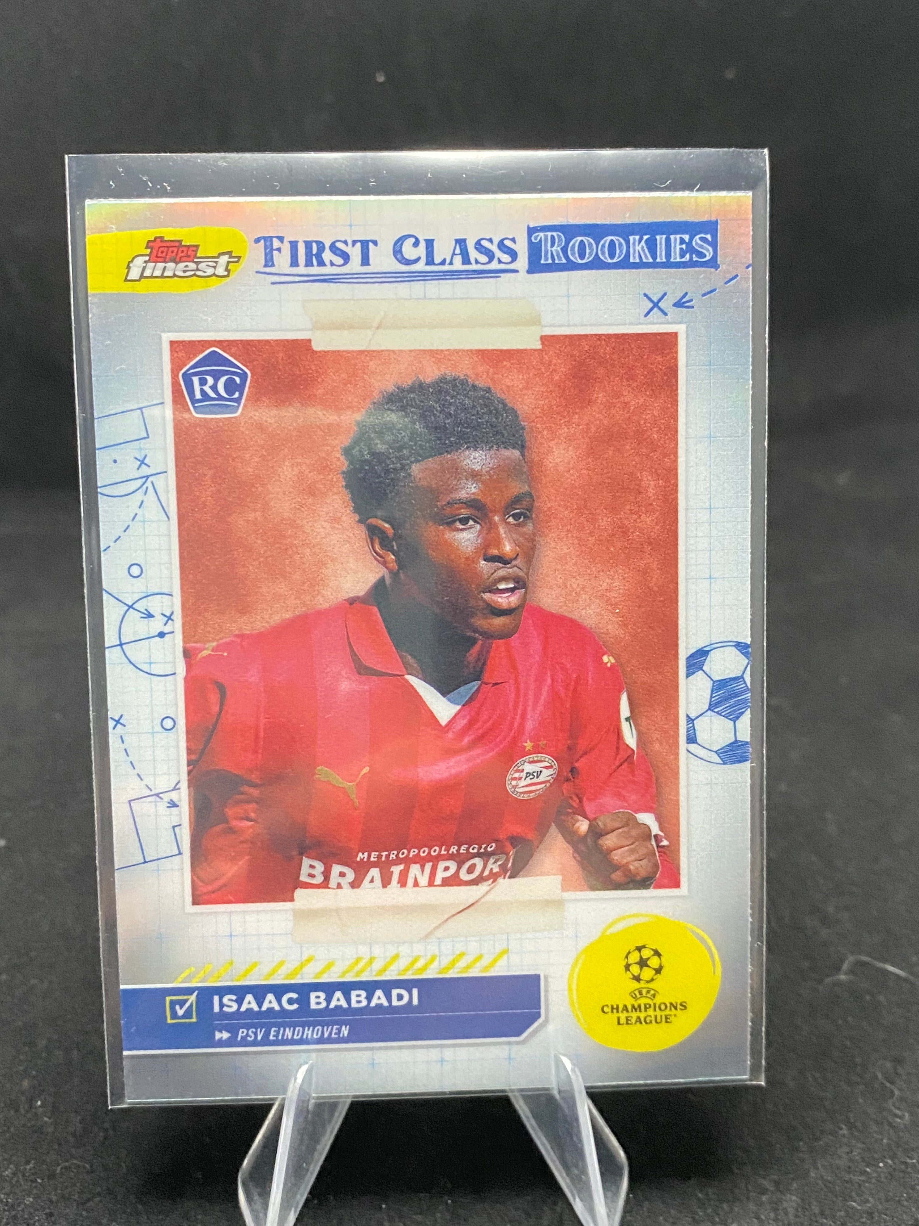 Topps Finest UEFA Champions League 2024 - Isaac Babadi - First Class Rookie - RC - Rookie Card - FR-8