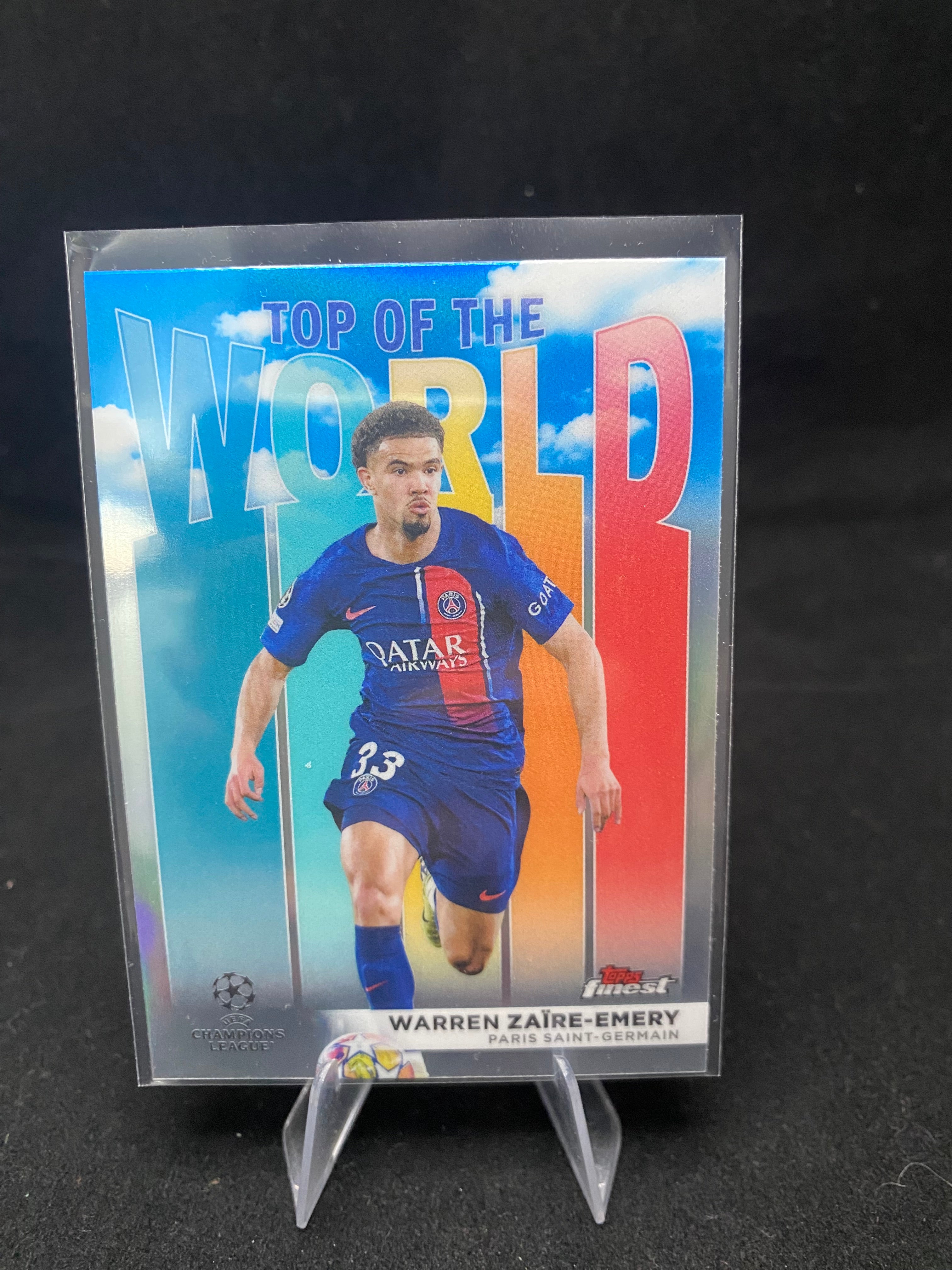 Topps Finest UEFA Champions League 2024 - Warren Zaire-emery - Top of The World - TW-9
