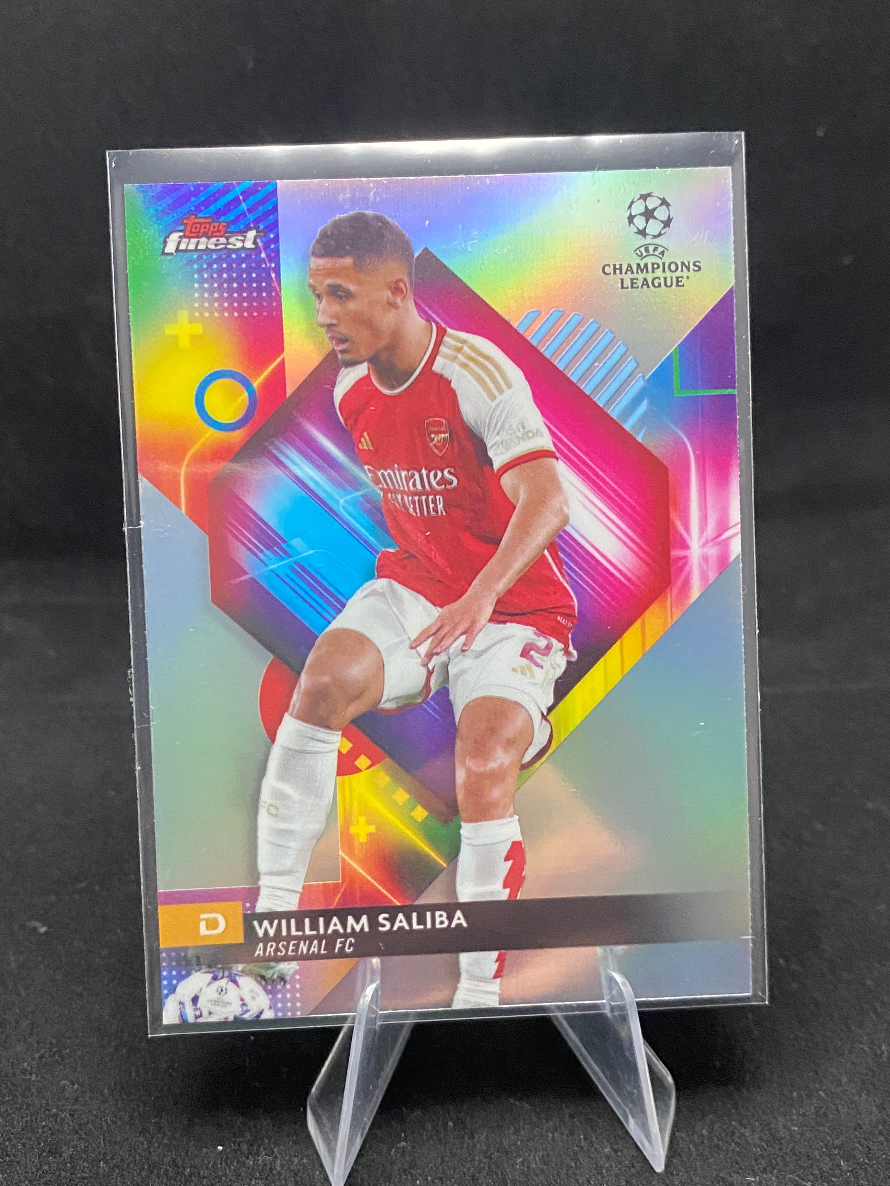 Topps Finest UEFA Champions League 2024 - William Saliba - 39 - Refractor