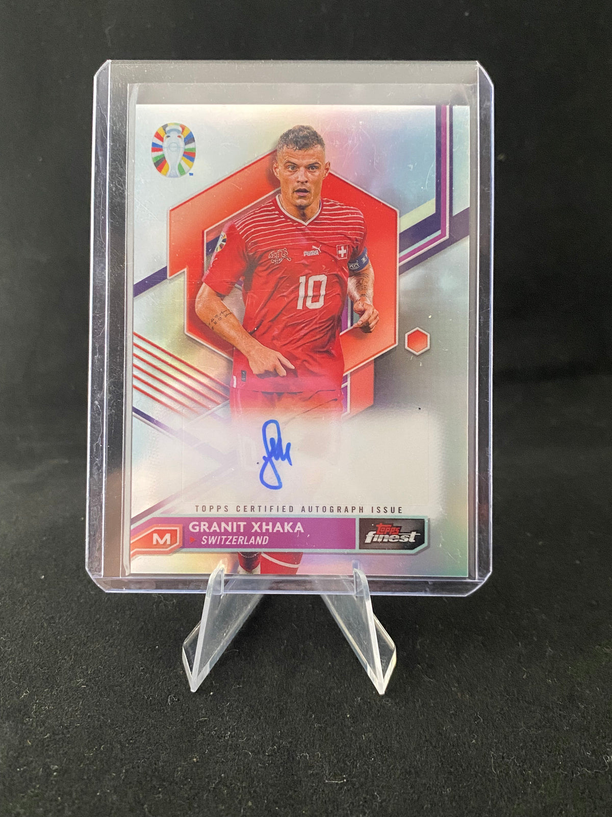 Topps Finest UEFA Euro 2024 - Granit Xhaka - Autographed - BCA-GX