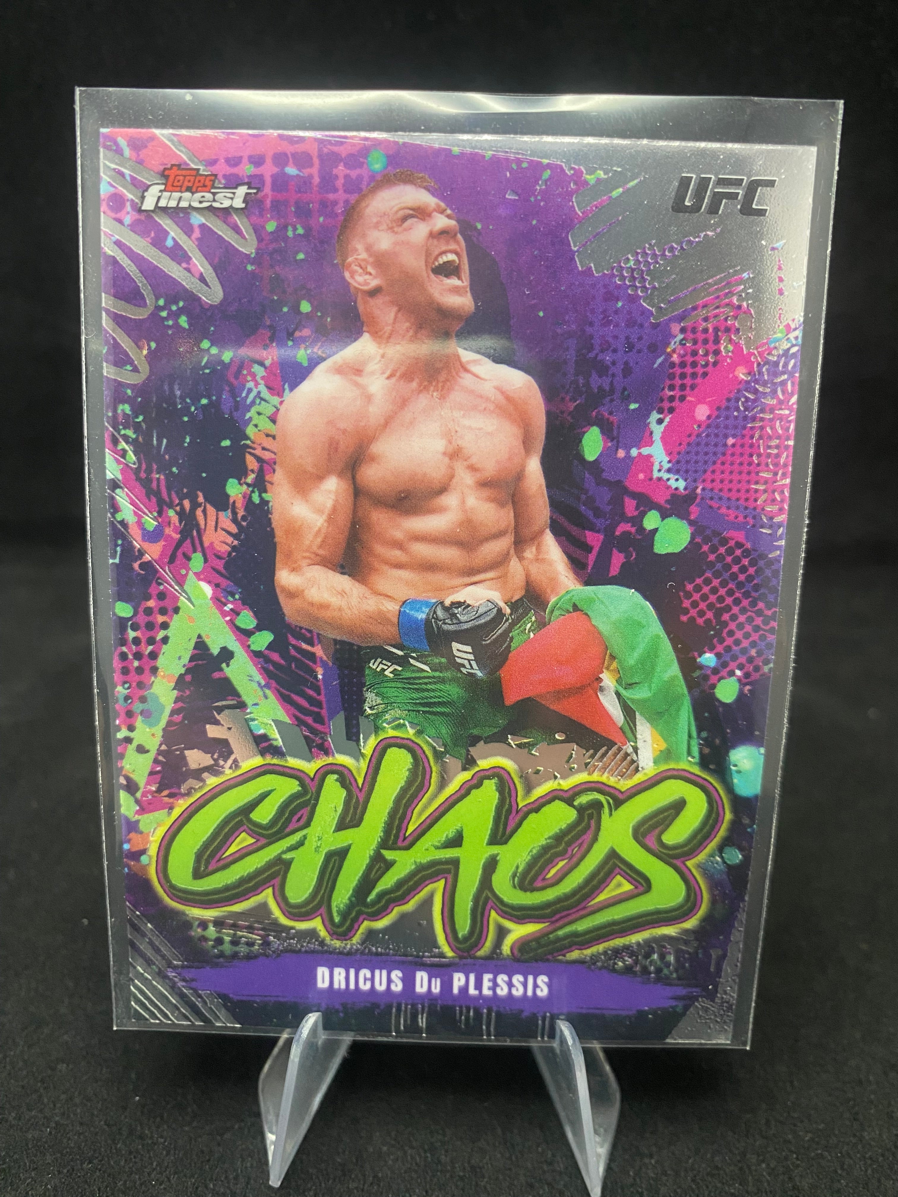 Topps Finest UFC 2024 - Dricus Du Plessis CHA-18 - Chaos 