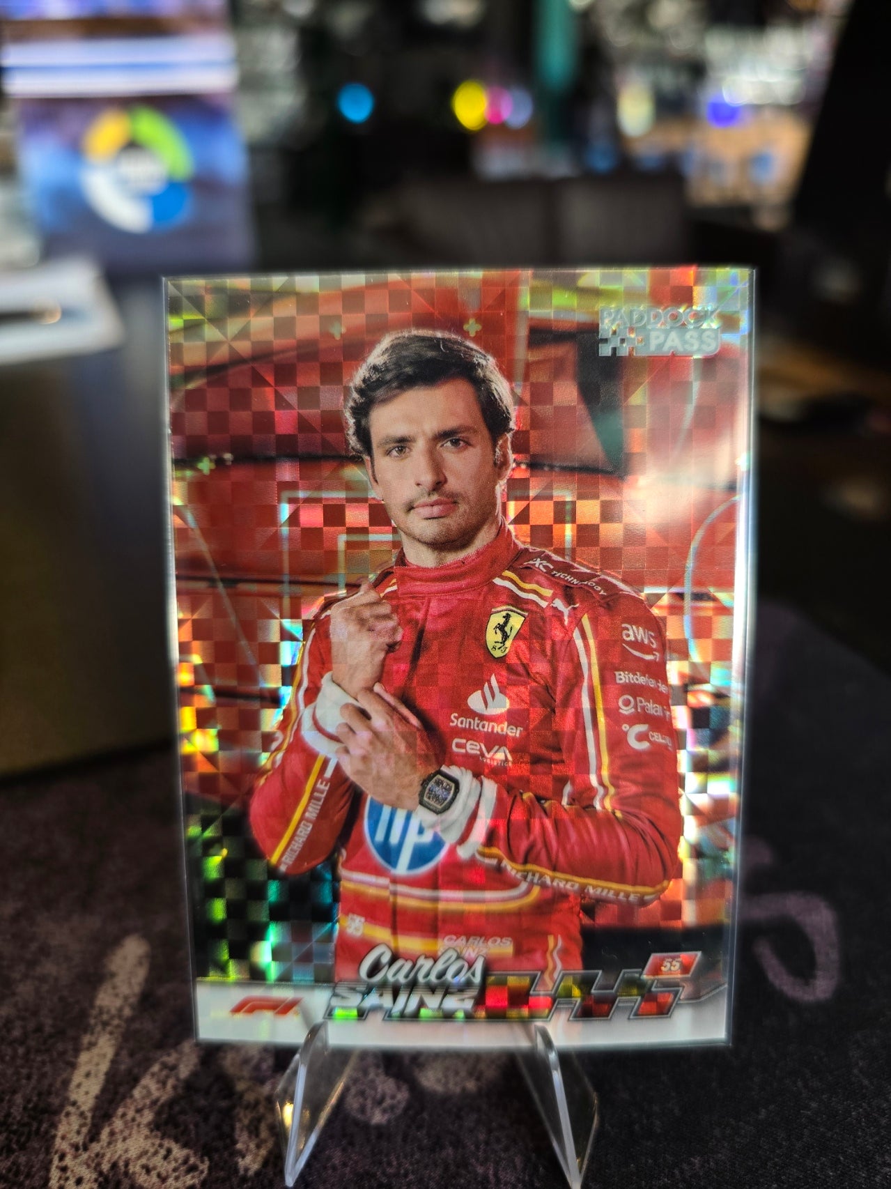 Topps Paddock Pass 2024 - Carlos Sainz 54 - Checkered