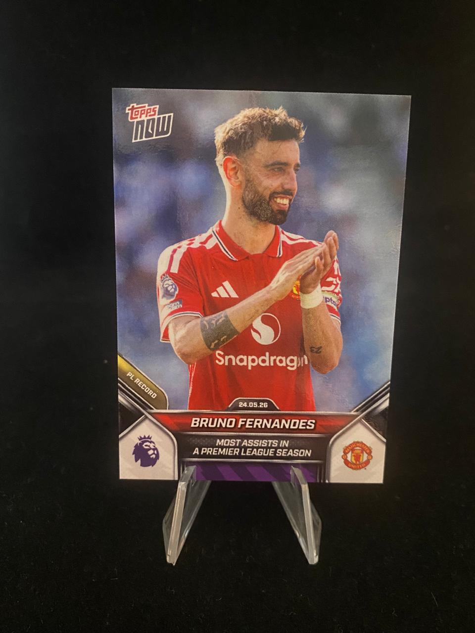 Topps Premier League 2026 - Bruno Fernandes - Manchester United - Most Assists In A Premier League Season - 206