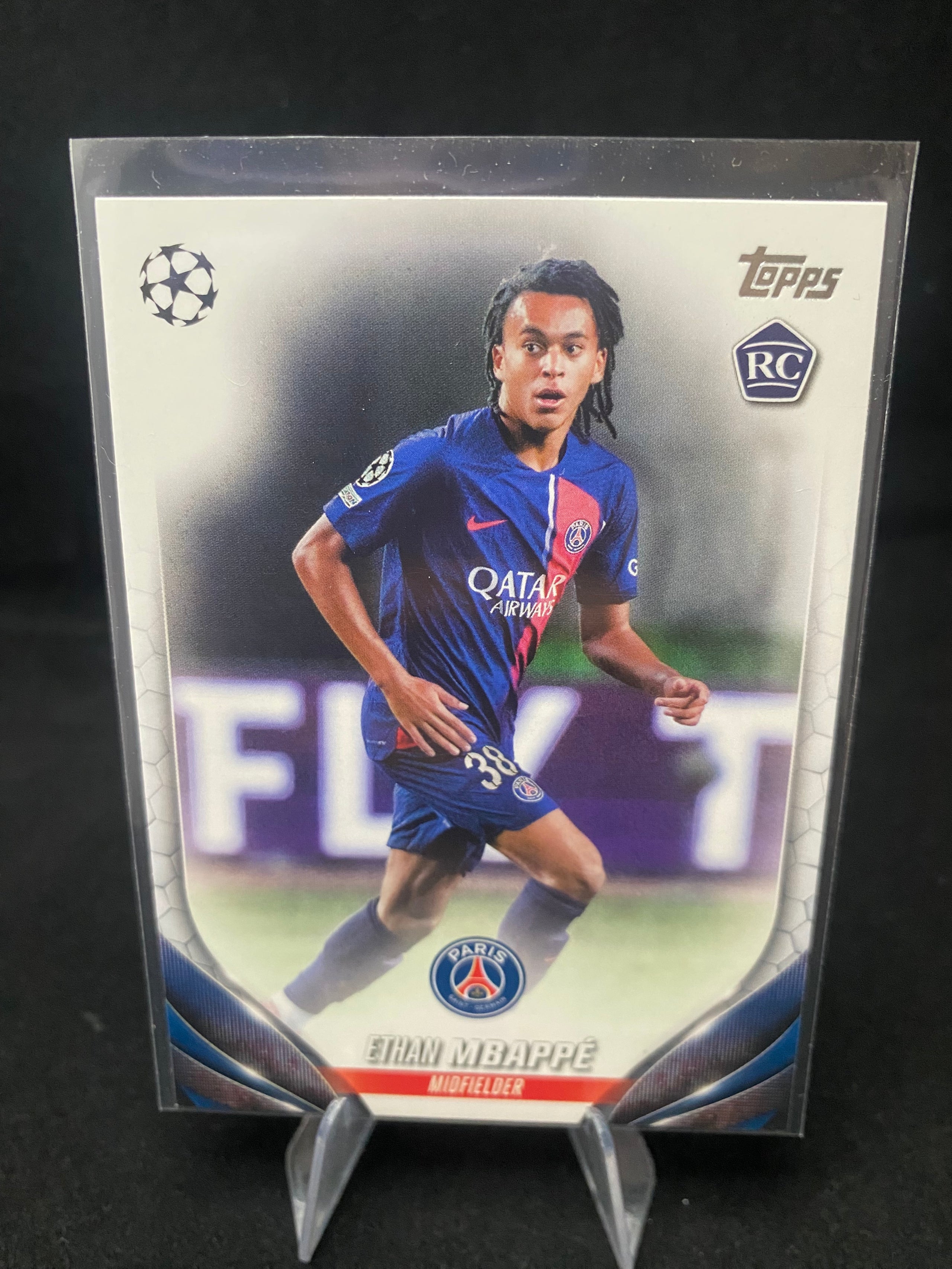 Topps UEFA Champions League 2024 - Ethan Mbappé - RC - Rookie Card - 91