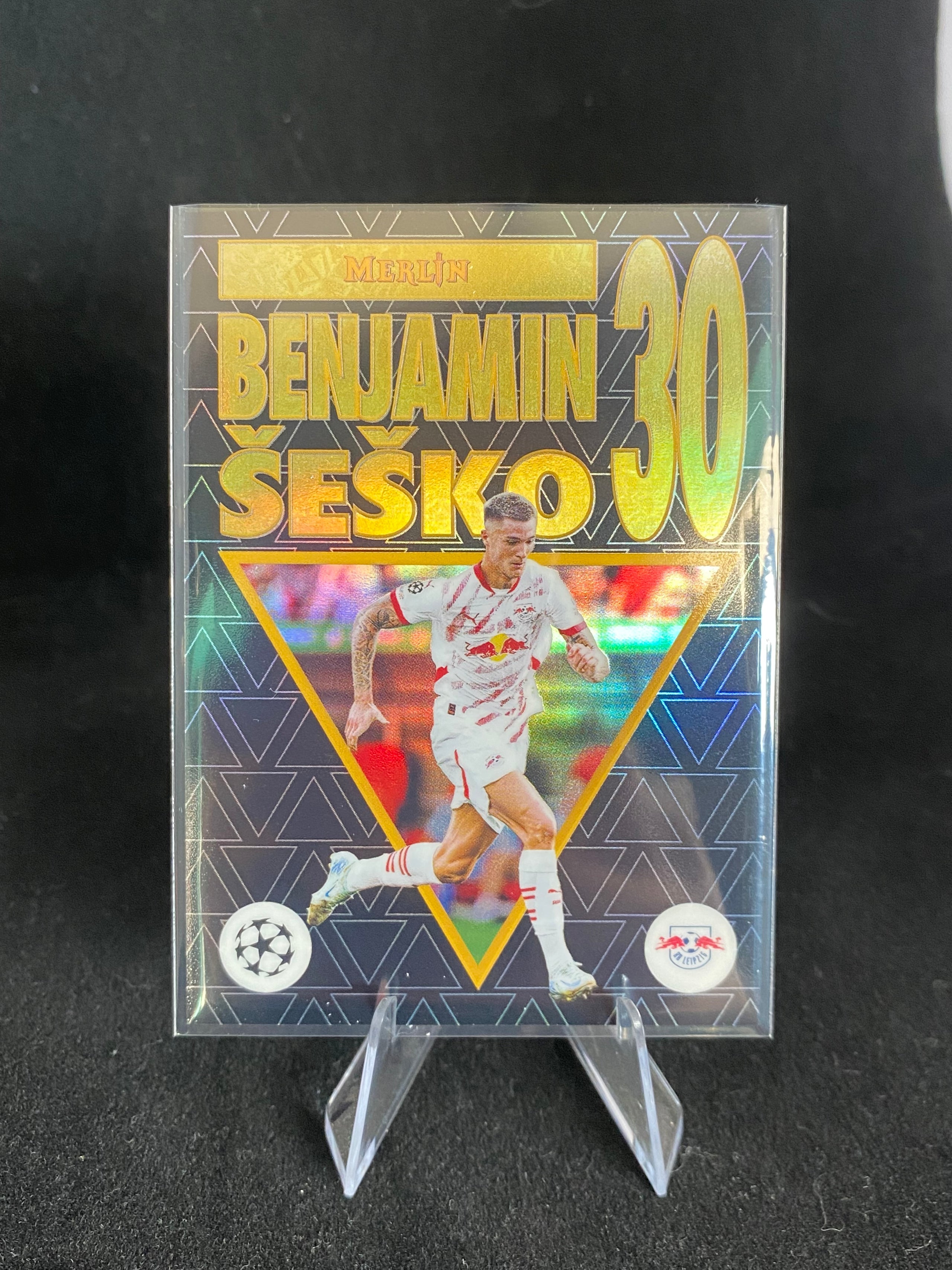 Topps UEFA Champions League 2025 - Benjamin Sesko - Merlin - Thirtieth Anniversary - M95-18