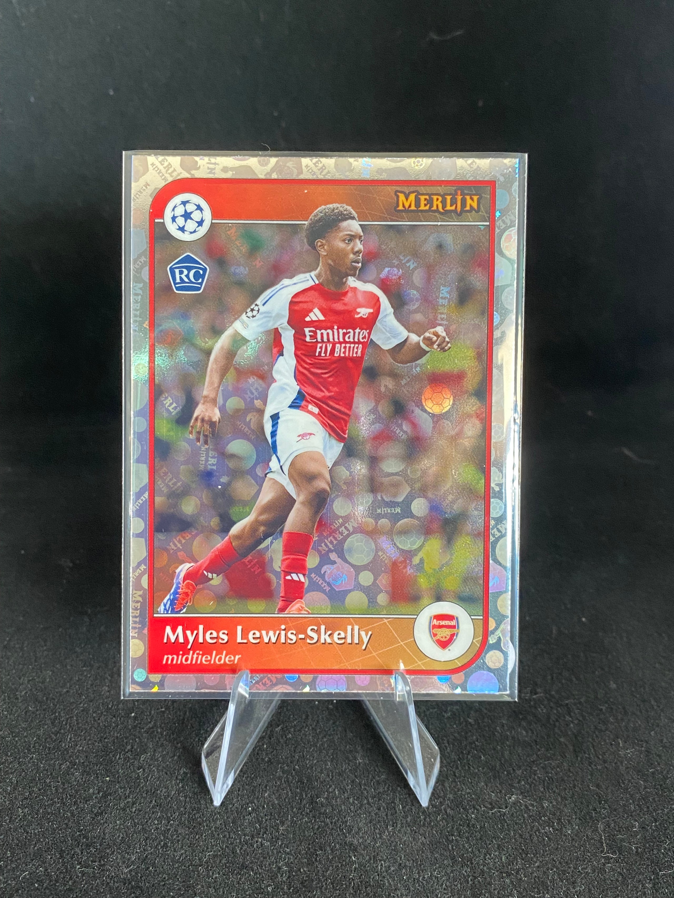 Topps UEFA Champions League 2025 - Myles Lewis-Skelly - Vintage Merlin Refractor - RC - Rookie Card - 49