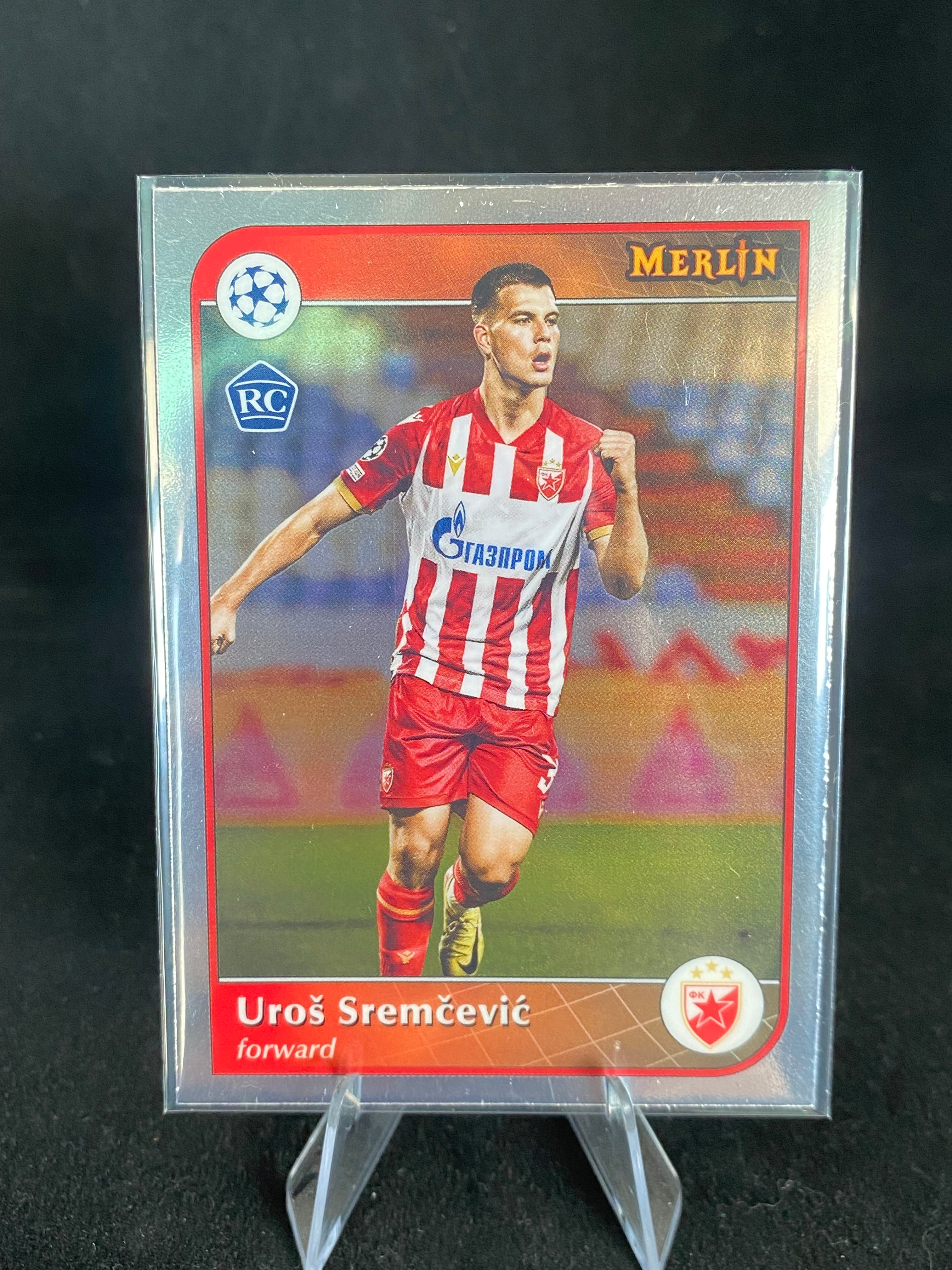 Topps UEFA Champions League 2025 - Uros Sremcevic - Merlin - RC - Rookie Card - 54