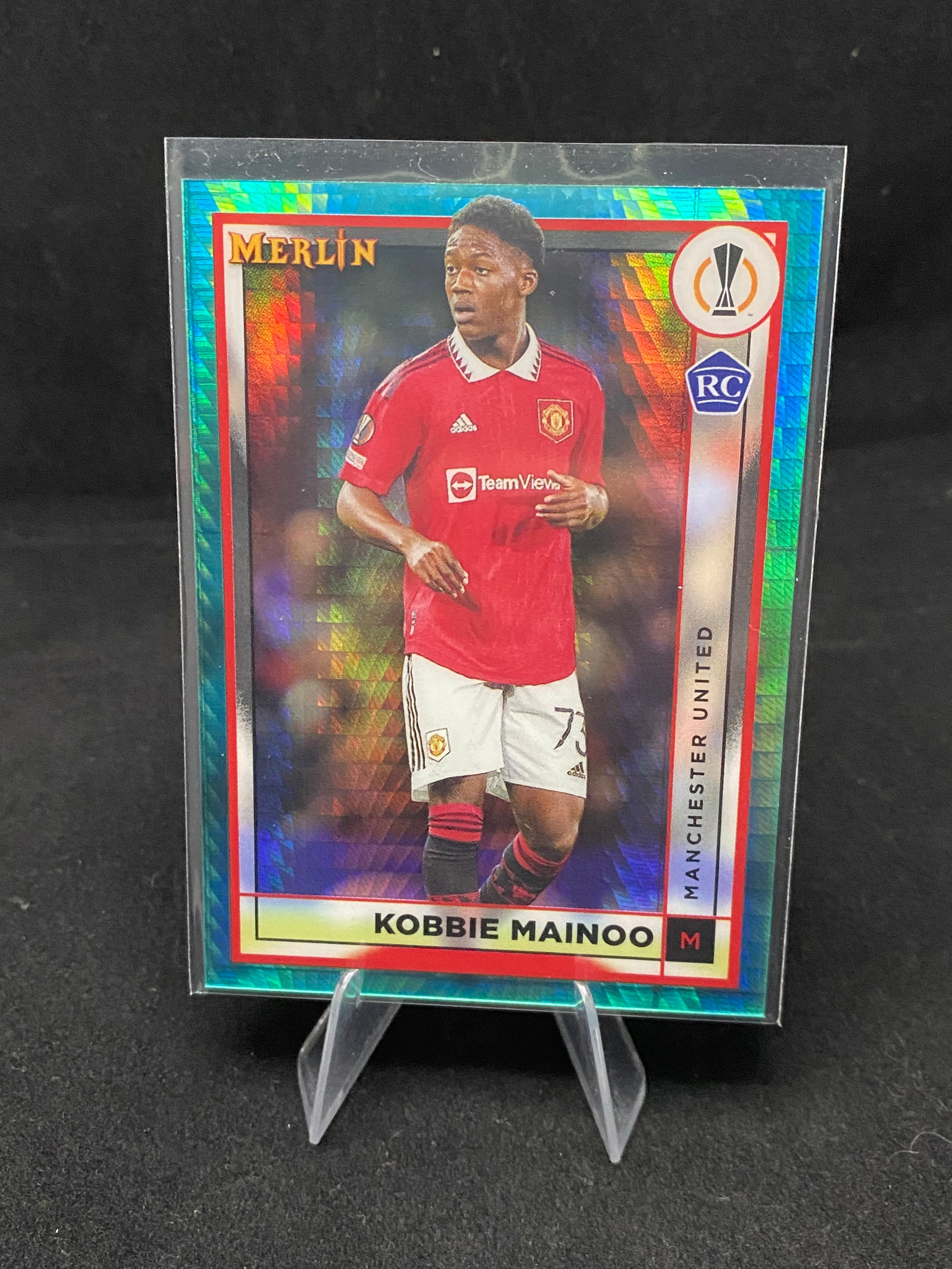 Topps UEFA Europe League 2023 -  Kobbie Mainoo - Merlin - RC- Rookie Card - Green - 97