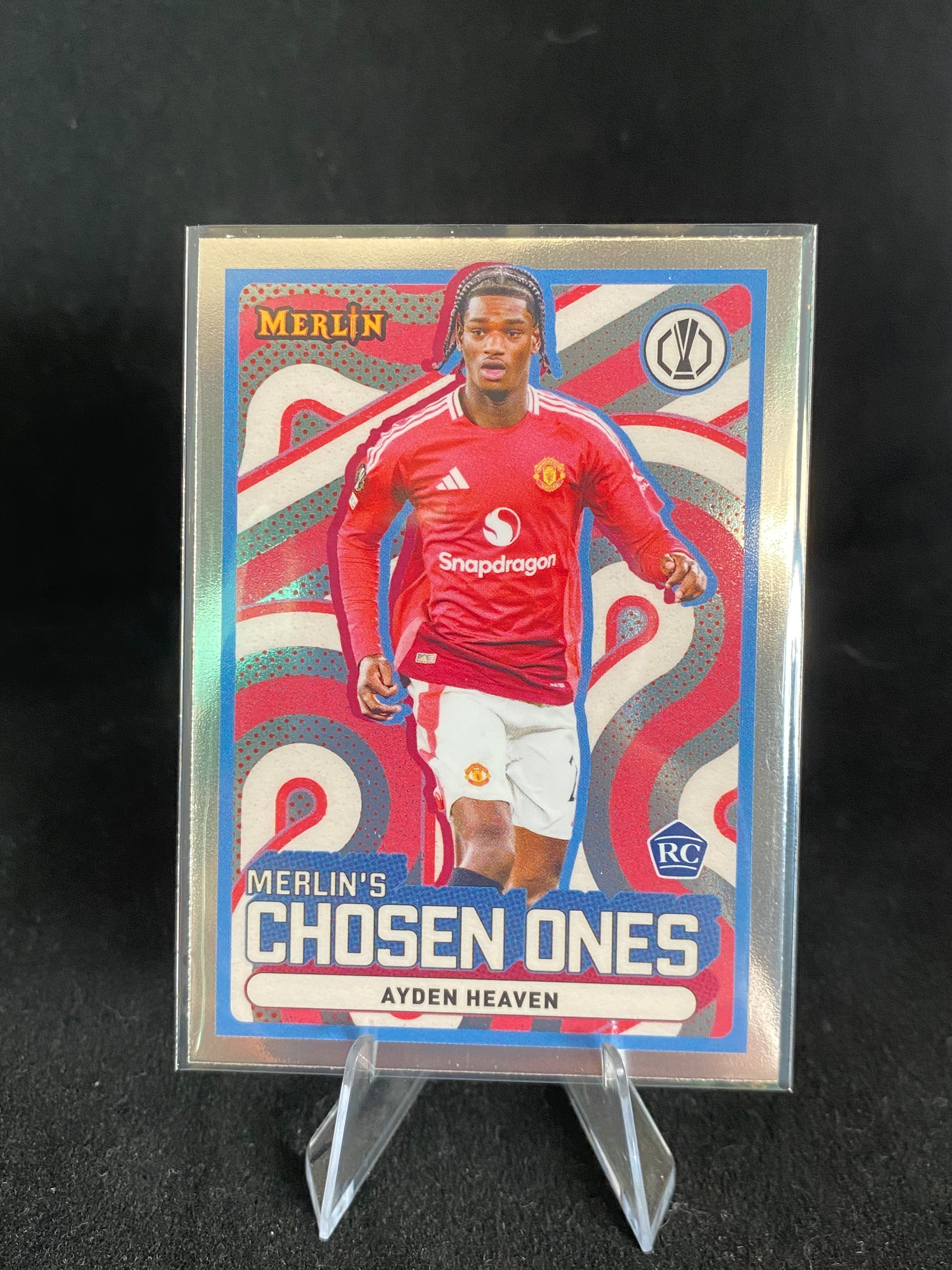 Topps UEFA Europe League 2025 - Ayden Heaven - Merlin's  Chosen Ones - RC - Rookie Card - MC-5