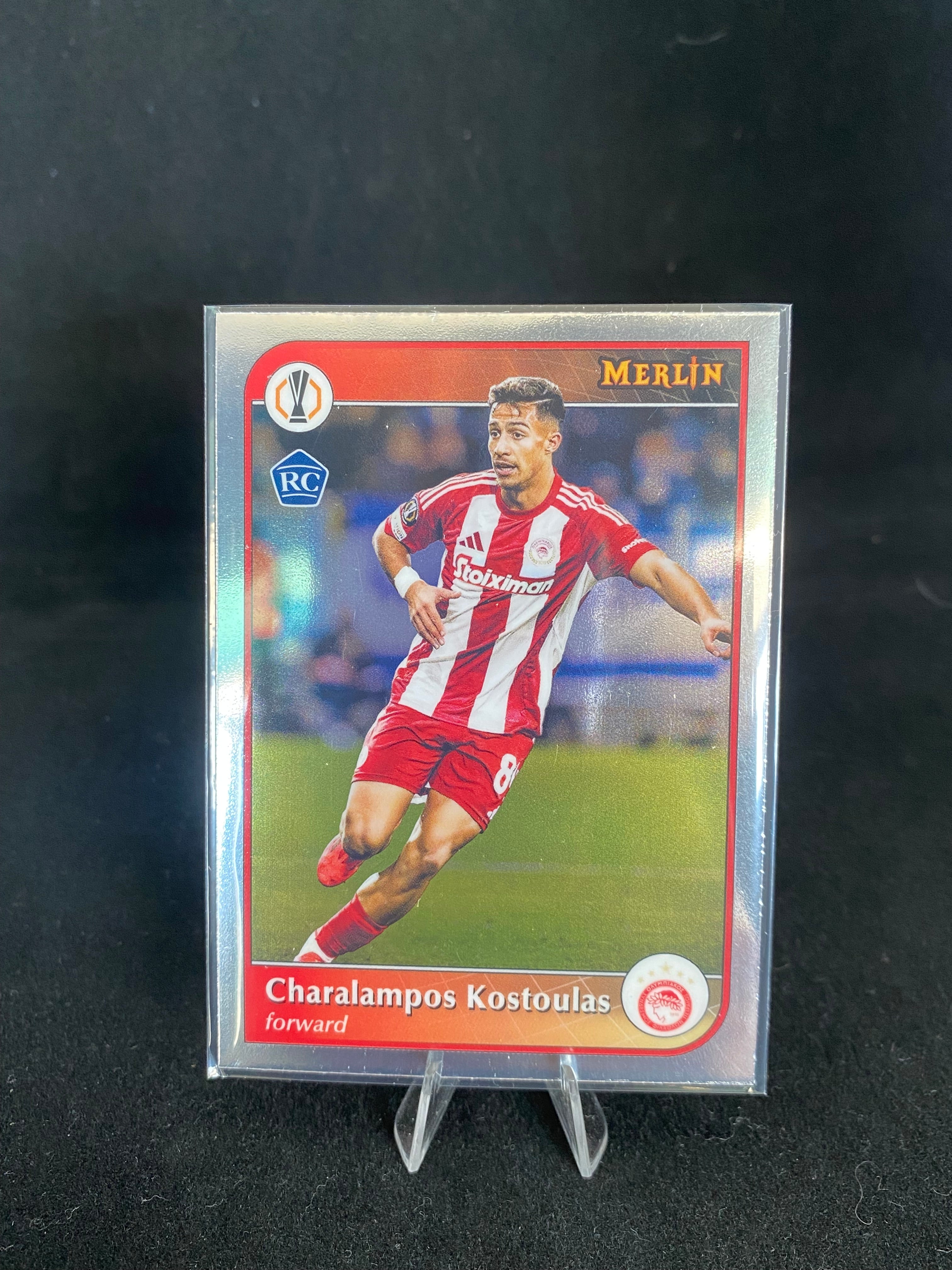 Topps UEFA Europe League 2025 - Charalampos Kostoulas - RC - Rookie Card - Merlin - 180