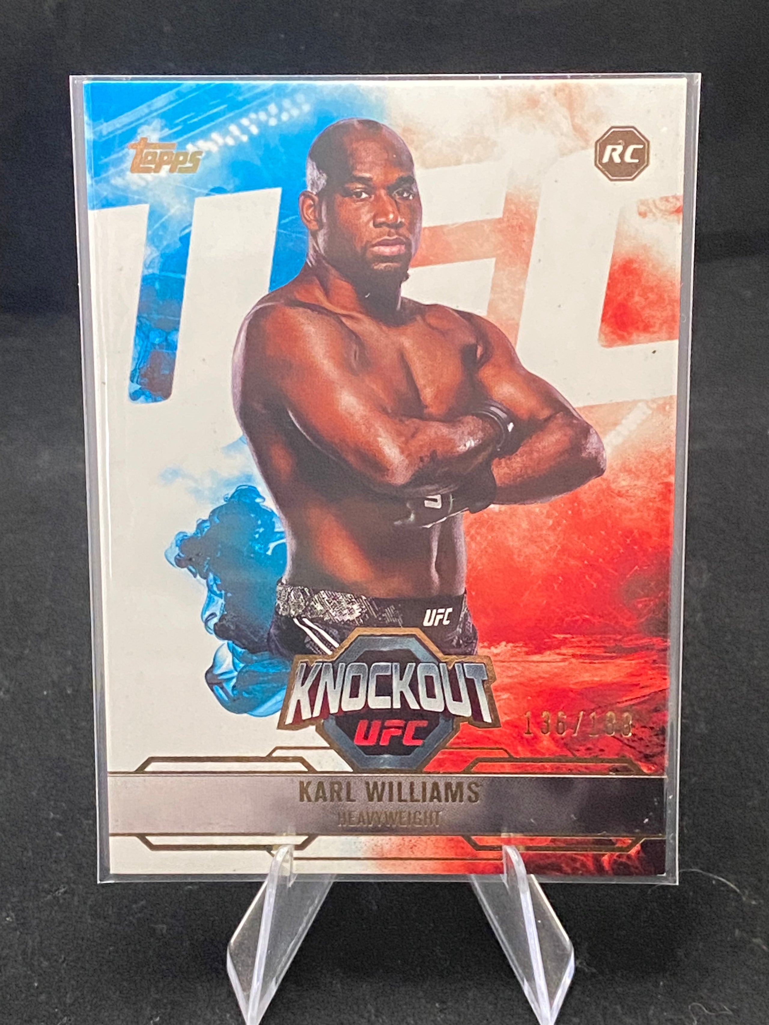 Topps UFC Knockout 2025 - Karl Williams - RC - Rookie Card - 136/188 - 52