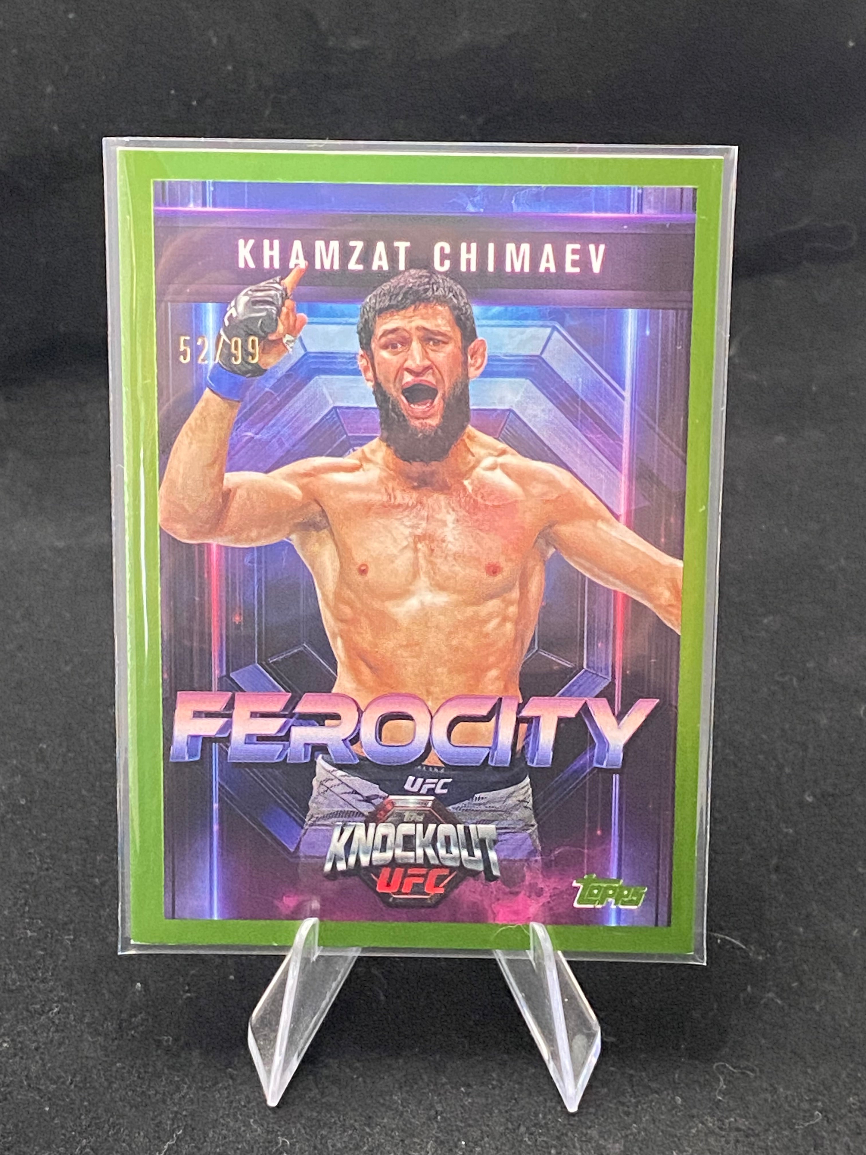 Topps UFC Knockout 2025 - Khamzat Chimaev - Ferocity - 52/99 - FE-1