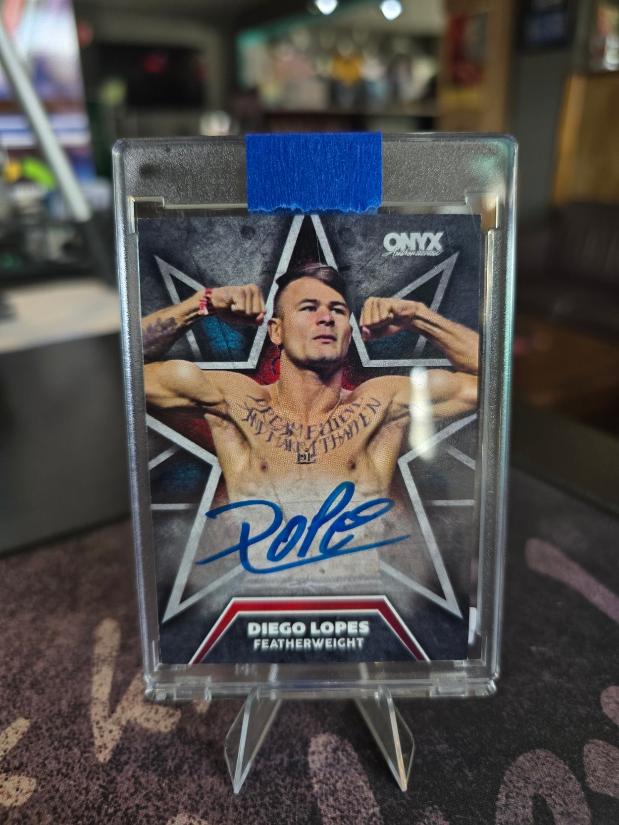 UFC - ONYX - Diego Lopes - Signed on Card Auto - Short printed to 550