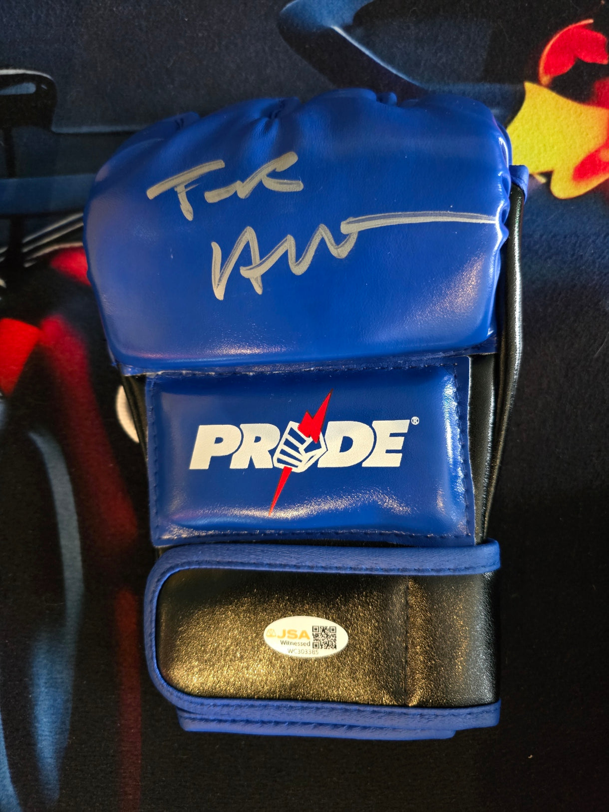 UFC Official - Tank Abbot - Signed Pride Glove - JSA Certified